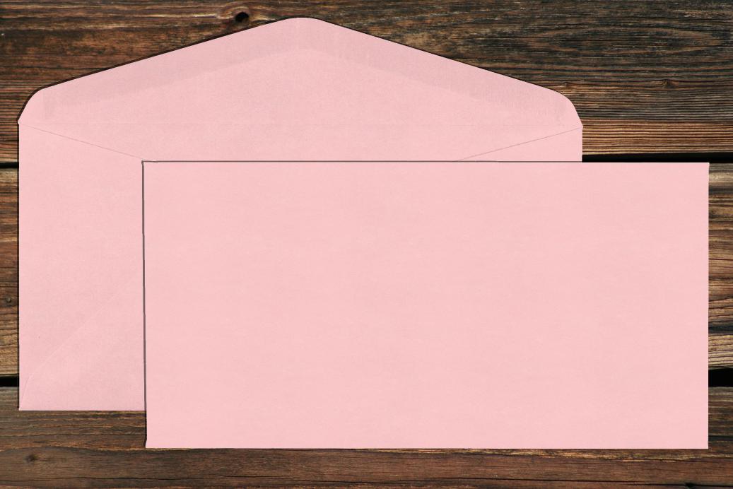 Briefhüllen DL 110x220 mm Nassklebend Hellrosa 120 g/qm
